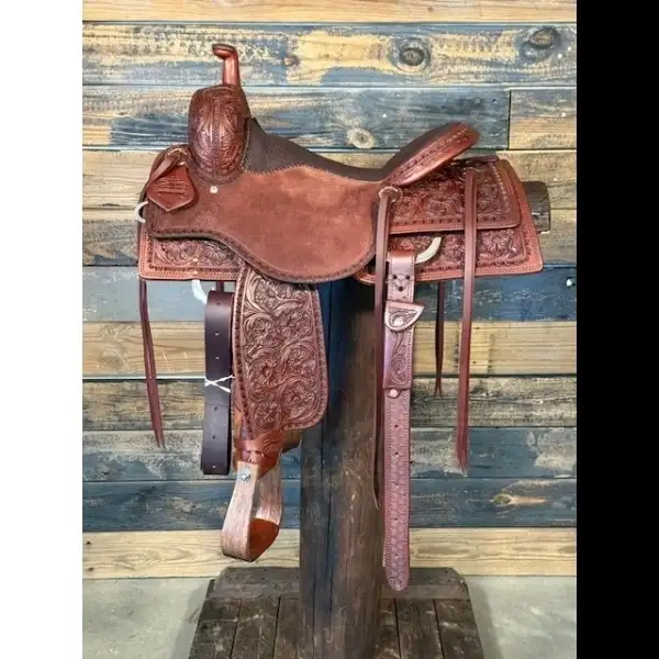 Saddle House Custom Lady Cowhorse Saddle–15.5