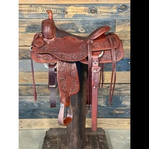 Saddle House Custom Lady Cowhorse Saddle–16.5