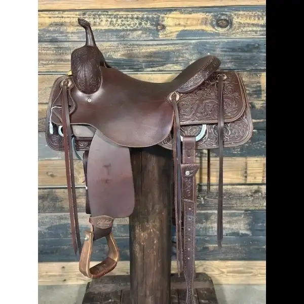 Jeff Smith Cutter Saddle – 17″ Seat